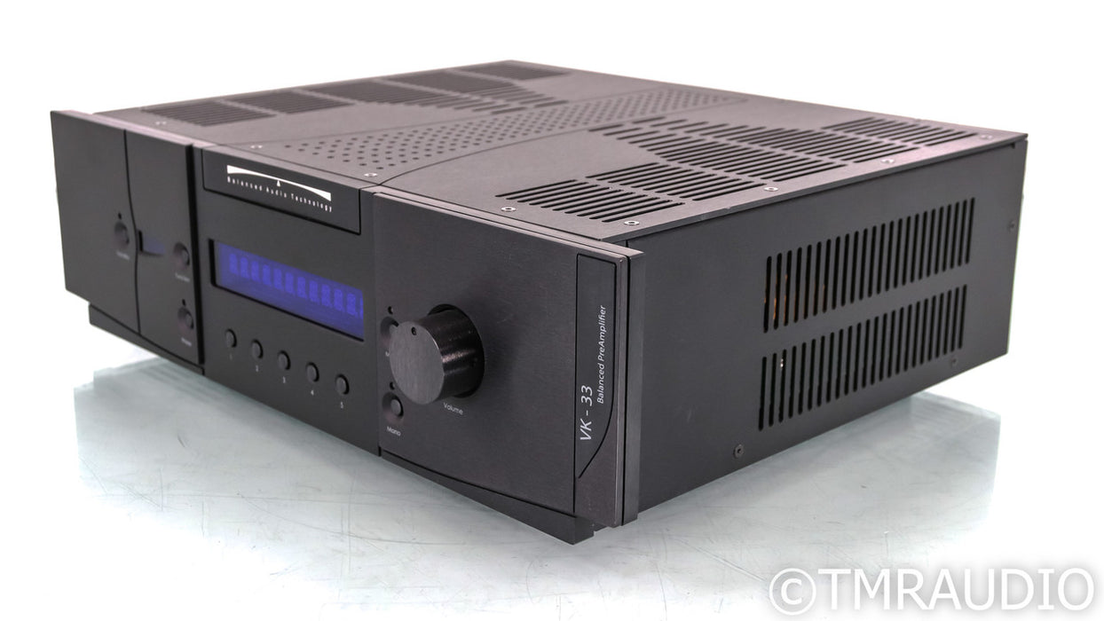 BAT VK-33 Stereo Tube Preamplifier; Remote; Black; VK33