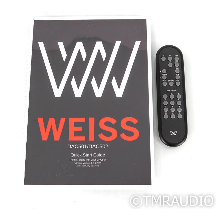 Weiss DAC501 DSD DAC; D/A Converter; Black; Remote