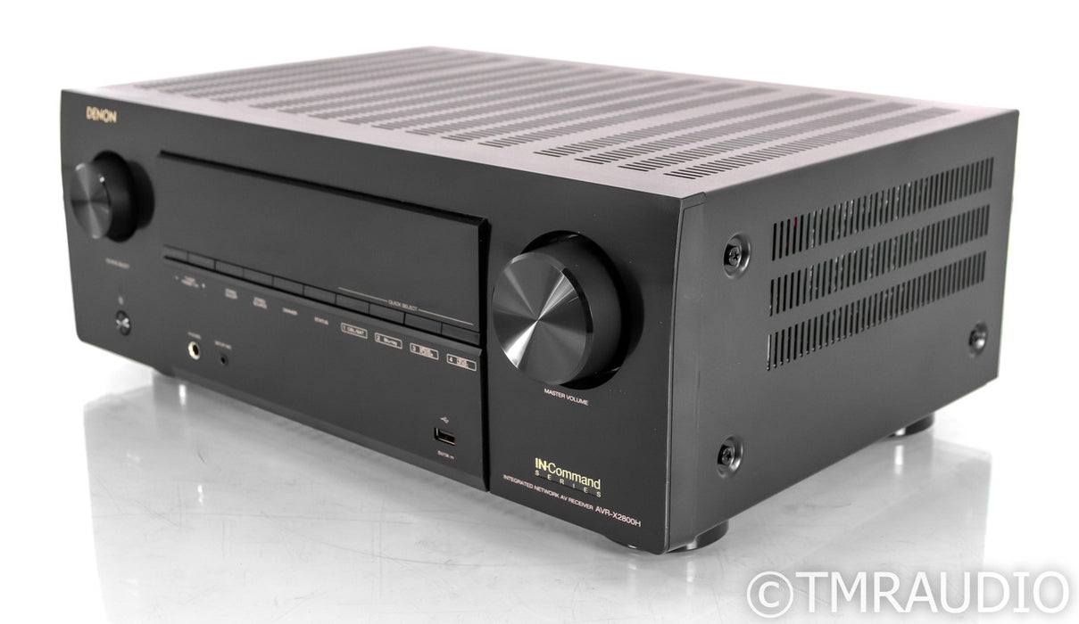 Denon AVR-X2800H 7.1 Channel Home Theater Receiver; Remote; MM Phono; AVRX2800H