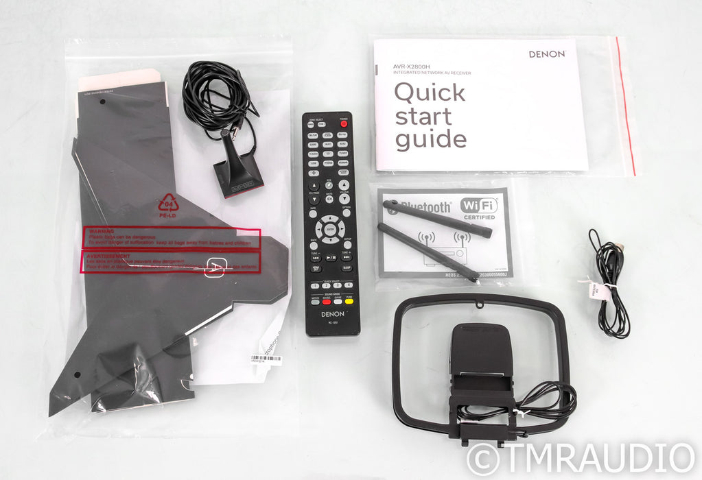 Denon AVR-X2800H 7.1 Channel Home Theater Receiver; Remote; MM Phono; AVRX2800H