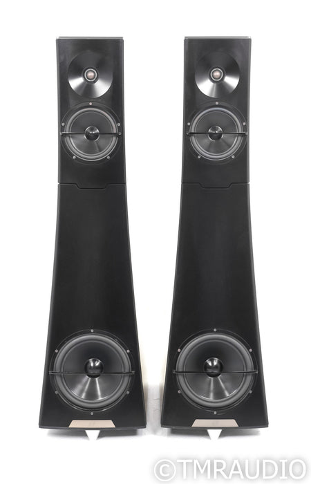 YG Acoustics Hailey 1.2 Floorstanding Speakers; Black Aluminum Pair