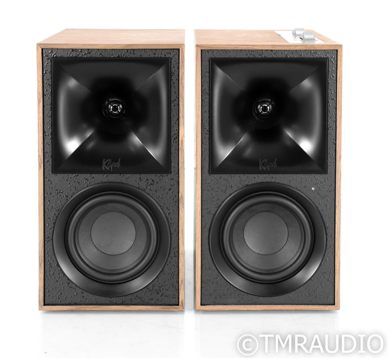 Klipsch The Fives Powered Bookshelf Speakers; Walnut Pair; Bluetooth; Remote