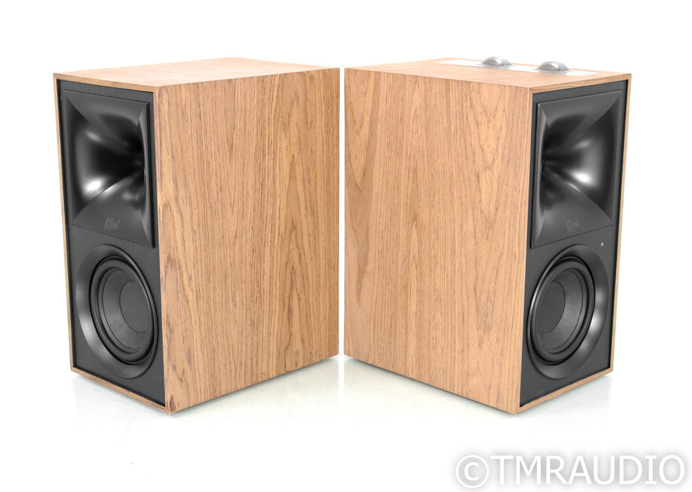 Klipsch The Fives Powered Bookshelf Speakers; Walnut Pair; Bluetooth; Remote