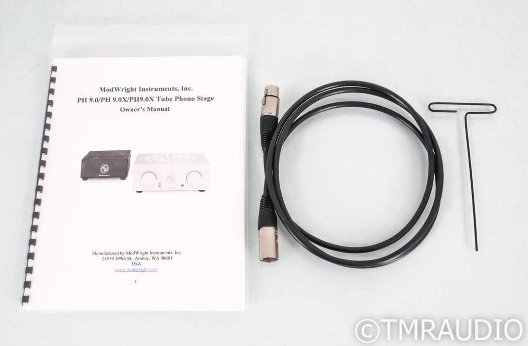 ModWright PH 9.0X MM / MC Tube Phono Preamplifier; Silver (Open Box)