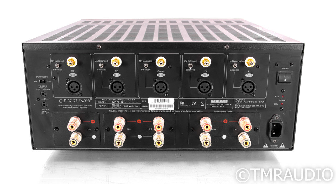 Emotiva XPA-5 Five-Channel Power Amplifier; Gen2; XPA5