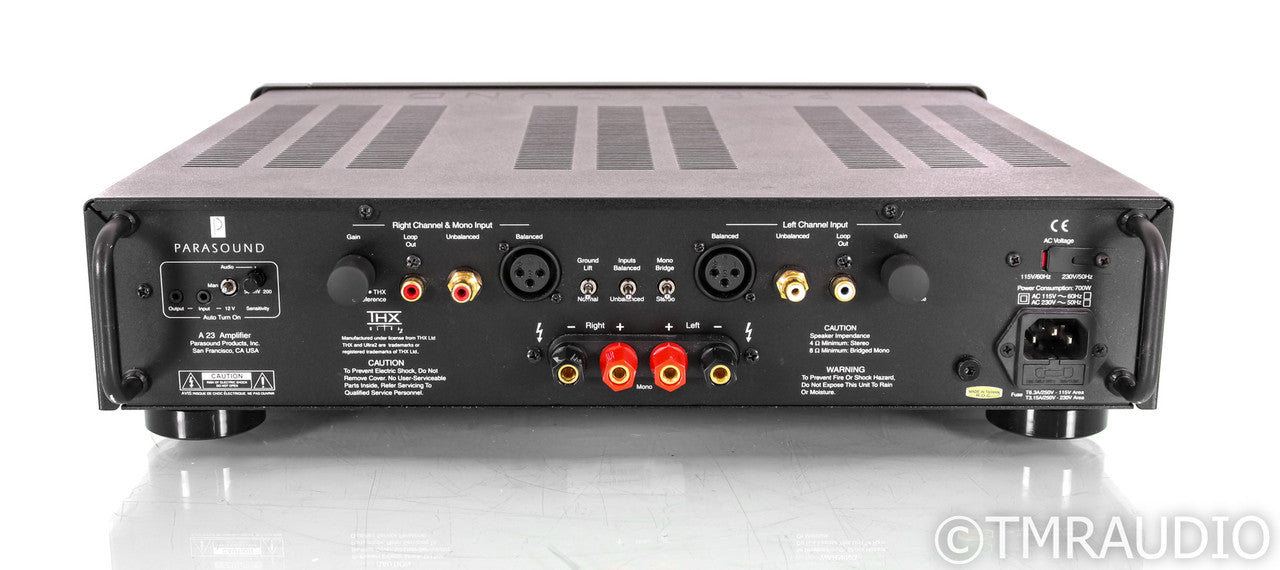 Parasound Halo A23 Stereo Power Amplifier; Black