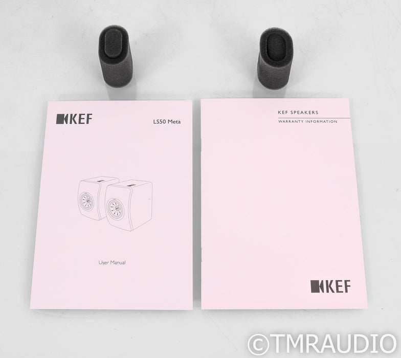 KEF LS50 Meta Bookshelf Speakers; Black Pair