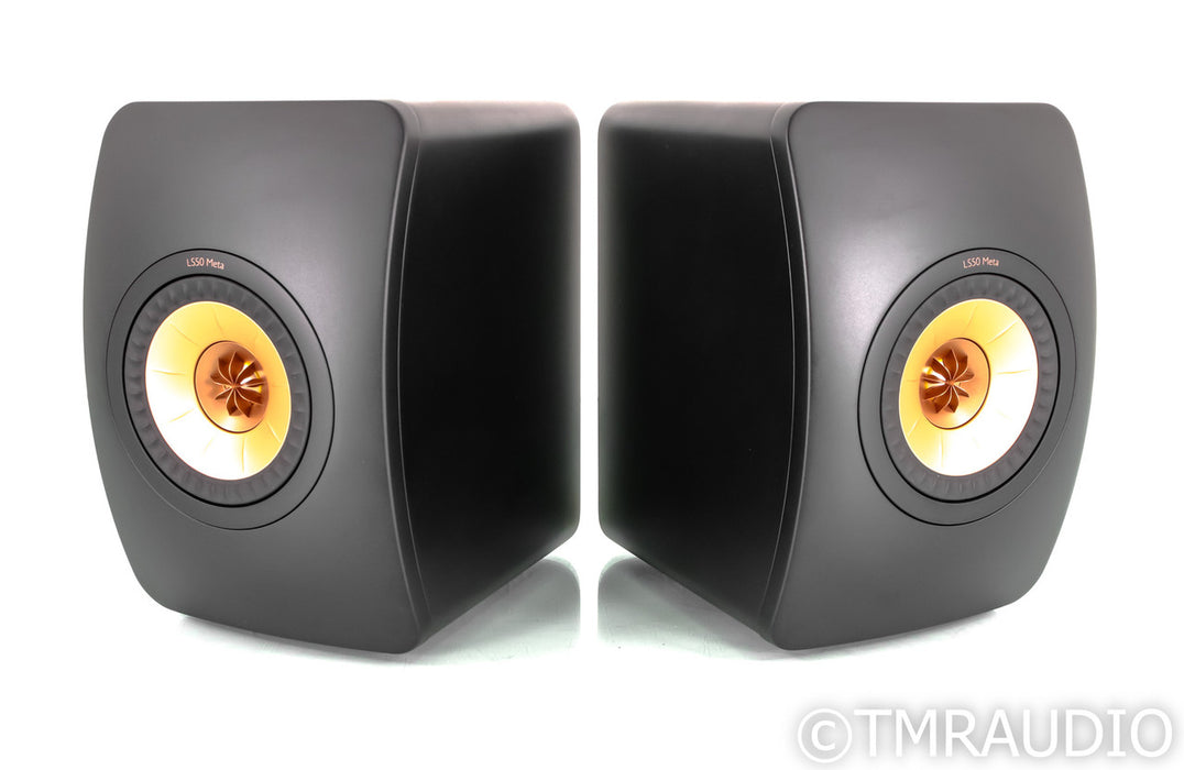 KEF LS50 Meta Bookshelf Speakers; Black Pair