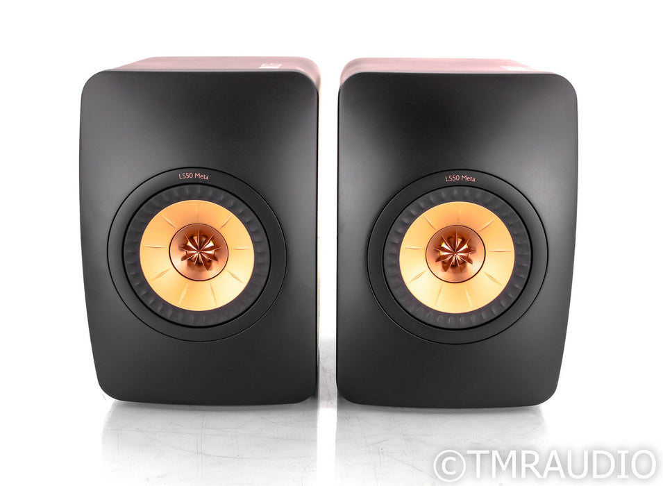 KEF LS50 Meta Bookshelf Speakers; Black Pair
