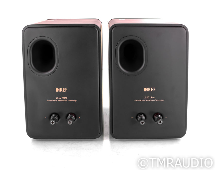 KEF LS50 Meta Bookshelf Speakers; Black Pair