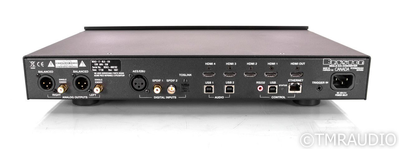 Bryston BDA-3 DAC; D/A Converter; BDA3; Black
