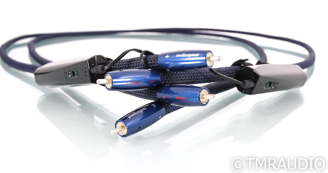 AudioQuest Water RCA Cables; 2m Pair Interconnects; 72v DBS