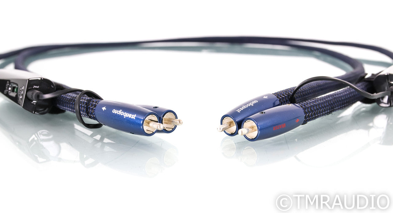 AudioQuest Water RCA Cables; 2m Pair Interconnects; 72v DBS
