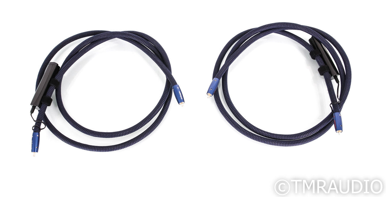 AudioQuest Water RCA Cables; 2m Pair Interconnects; 72v DBS