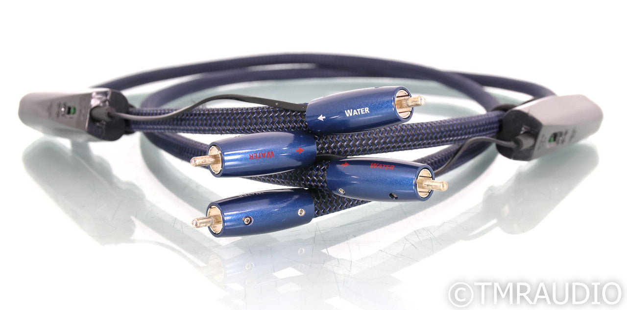 AudioQuest Water RCA Cables; 1m Pair Interconnects; 72v DBS