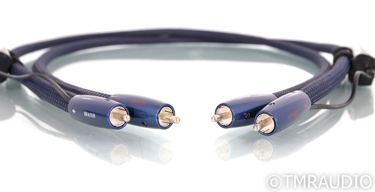 AudioQuest Water RCA Cables; 1m Pair Interconnects; 72v DBS