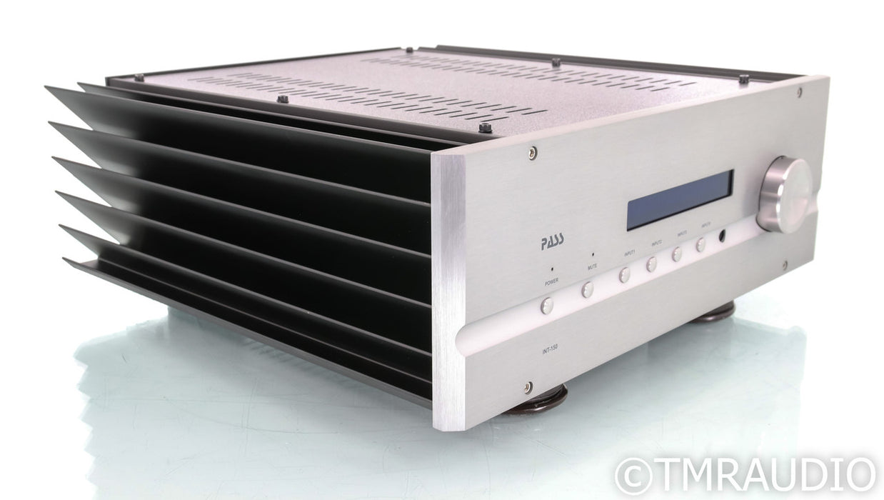 Pass Labs INT-150 Stereo Integrated Amplifier; INT150; Silver; Remote