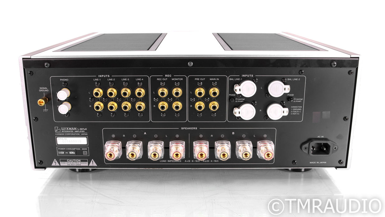 Luxman L-507uX Stereo Integrated Amplifier; L507uX; Remote; Silver