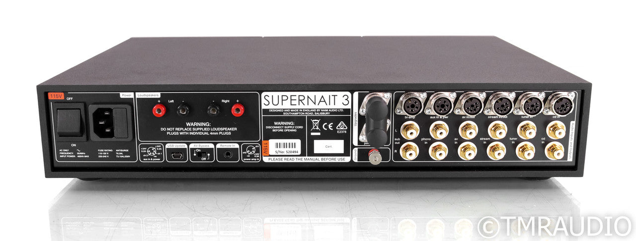 Naim Supernait 3 Stereo Integrated Amplifier; Black (Open Box)