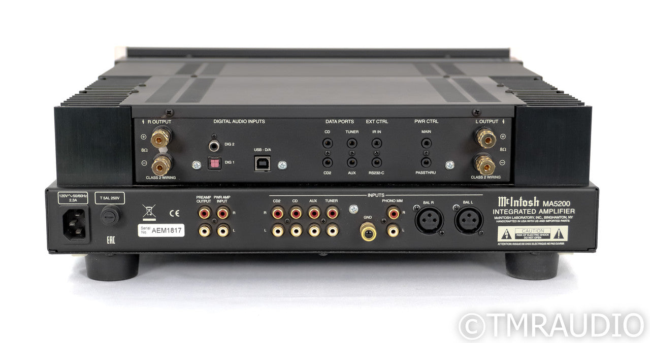 McIntosh MA5200 Stereo Integrated Amplifier; Remote; MM Phono