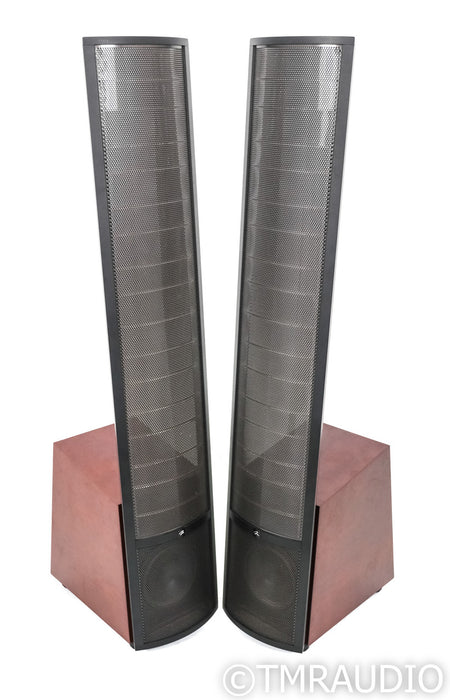 Martin Logan Theos Powered Floorstanding Speakers; Rosewood Pair