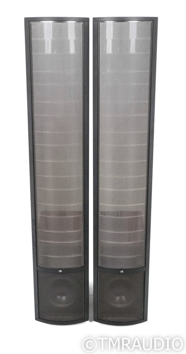 Martin Logan Theos Powered Floorstanding Speakers; Rosewood Pair