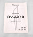 Pioneer DV-AX10 DVD / SACD Player; Remote