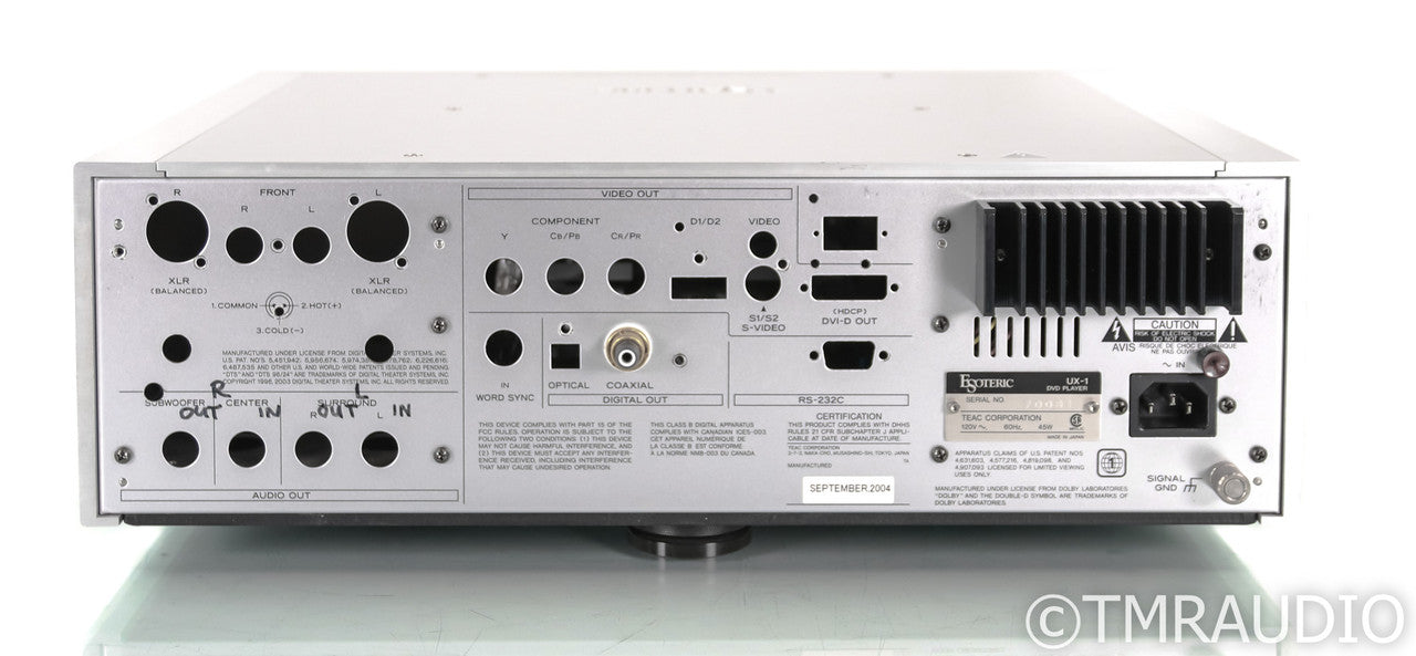 Esoteric UX-1 NWO 3.0-GO CD / SACD player; APL HiFi Modification; Remote