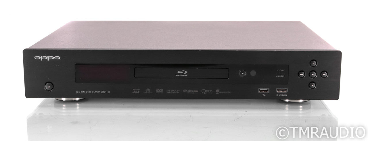 Oppo BDP-103 Universal Disc Player; Remote; CD / SACD / DVD / Blu-Ray