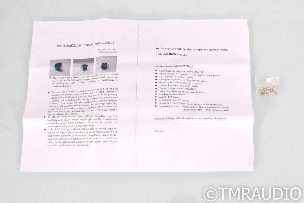 Ikeda Kai MC Phono Cartridge