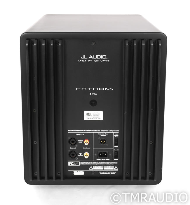JL Audio Fathom f112 v1 12" Powered Subwoofer; Satin Black