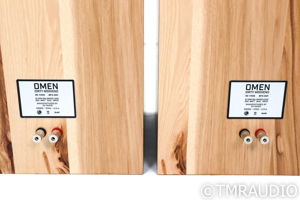 Zu Audio Omen Dirty Weekend MkII Floorstanding Speakers; Rustic Hickory Pair; Clarity