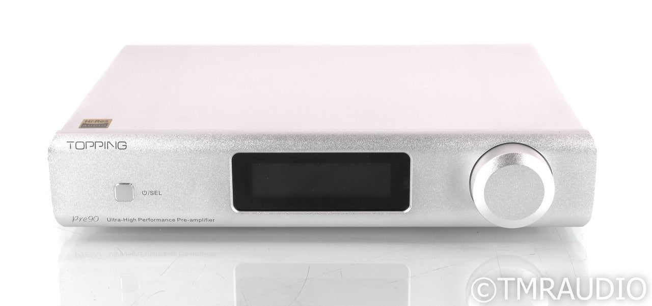 Topping Pre90  Stereo Preamplifier; Silver; Remote
