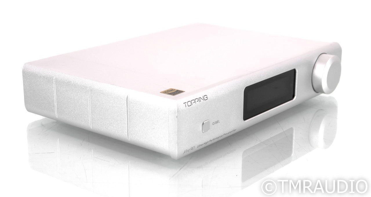 Topping Pre90  Stereo Preamplifier; Silver; Remote