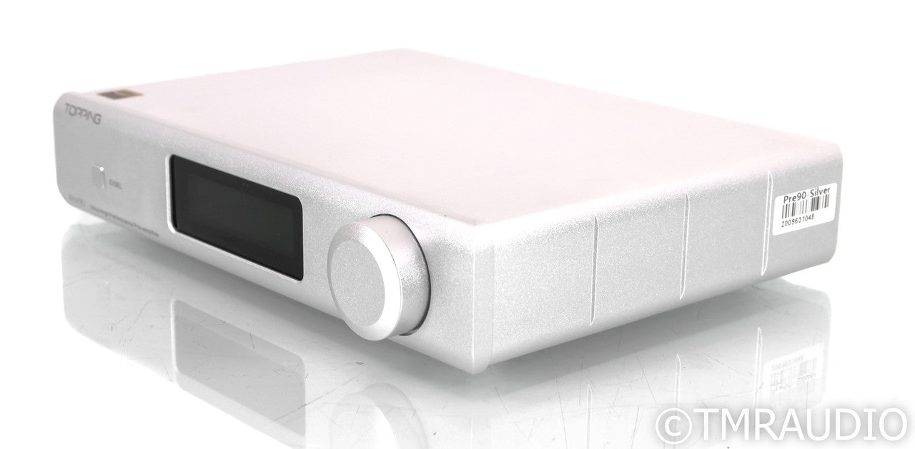 Topping Pre90  Stereo Preamplifier; Silver; Remote