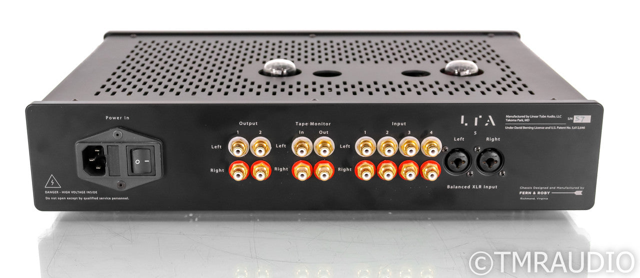 Linear Tube Audio MicroZOTL Stereo Tube Preamplifier; Remote; LTA; Black