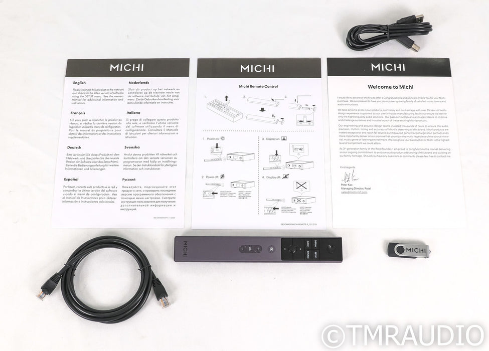 Michi X5 Stereo Integrated Amplifier; X-5; Remote; MM / MC Phono