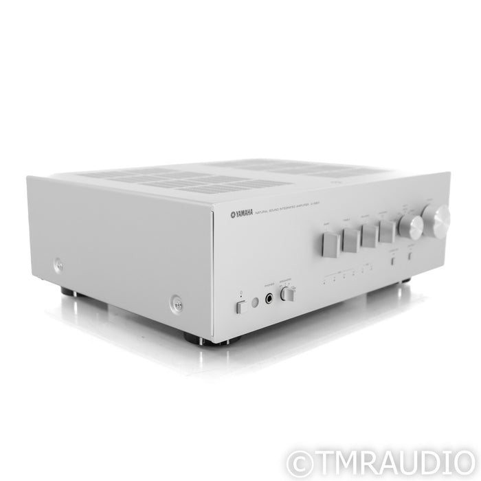 Yamaha A-S801 Stereo Integrated Amplifier; Remote; Silver; MM Phono