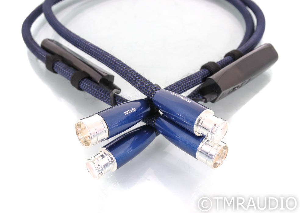 AudioQuest Water XLR Cables; 1m Pair Balanaced Interconnects; 72v DBS