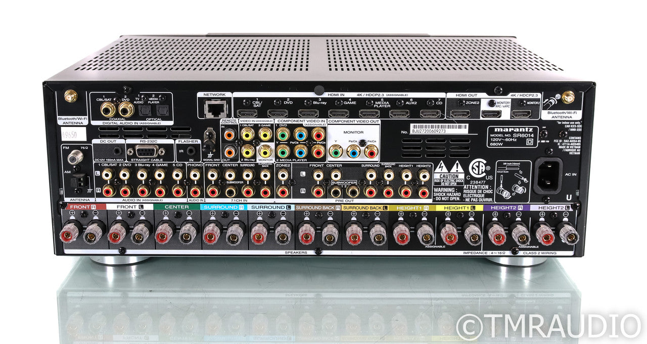 Marantz SR6014 9.2 Channel Home Theater Receiver; Bluetooth; Remote; MM Phono