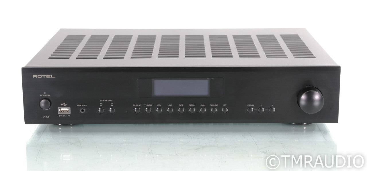Rotel A12 Stereo Integrated Amplifier; Remote; Black