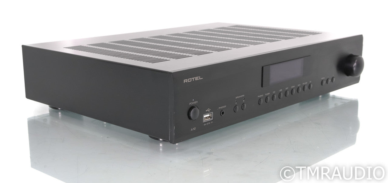 Rotel A12 Stereo Integrated Amplifier; Remote; Black