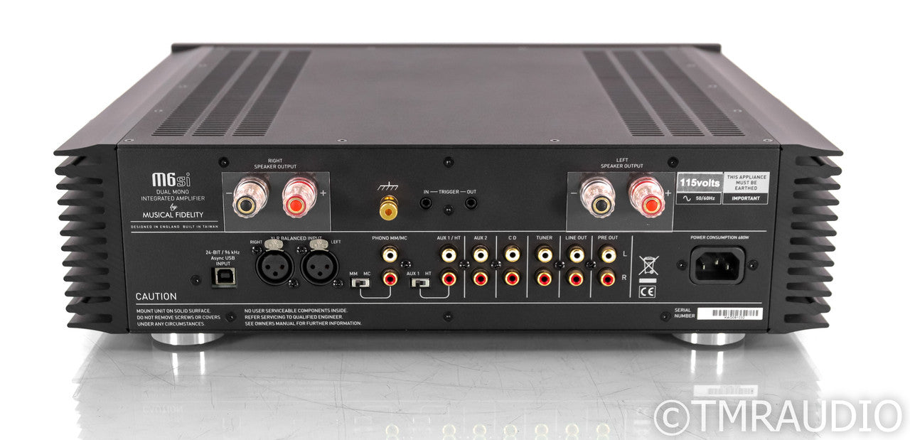 Musical Fidelity M6SI Stereo Integrated Amplifier; Remote; Black; MM / MC Phono