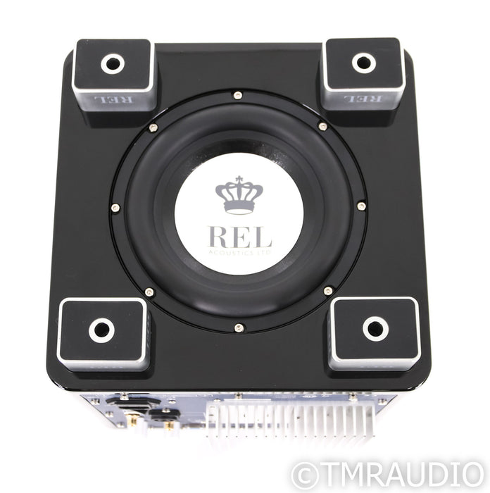 REL T/5X 8" Powered Subwoofer; Gloss Black; T5X