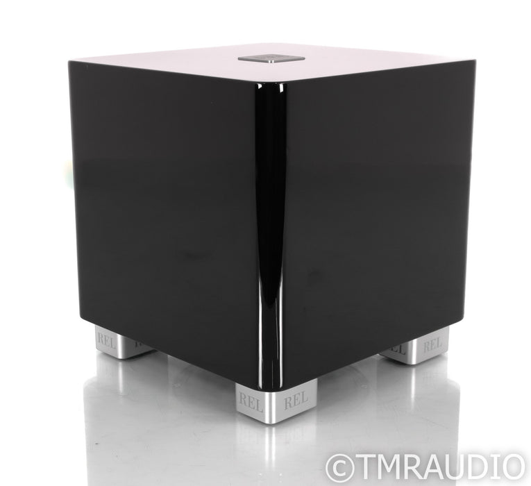 REL T/5X 8" Powered Subwoofer; Gloss Black; T5X