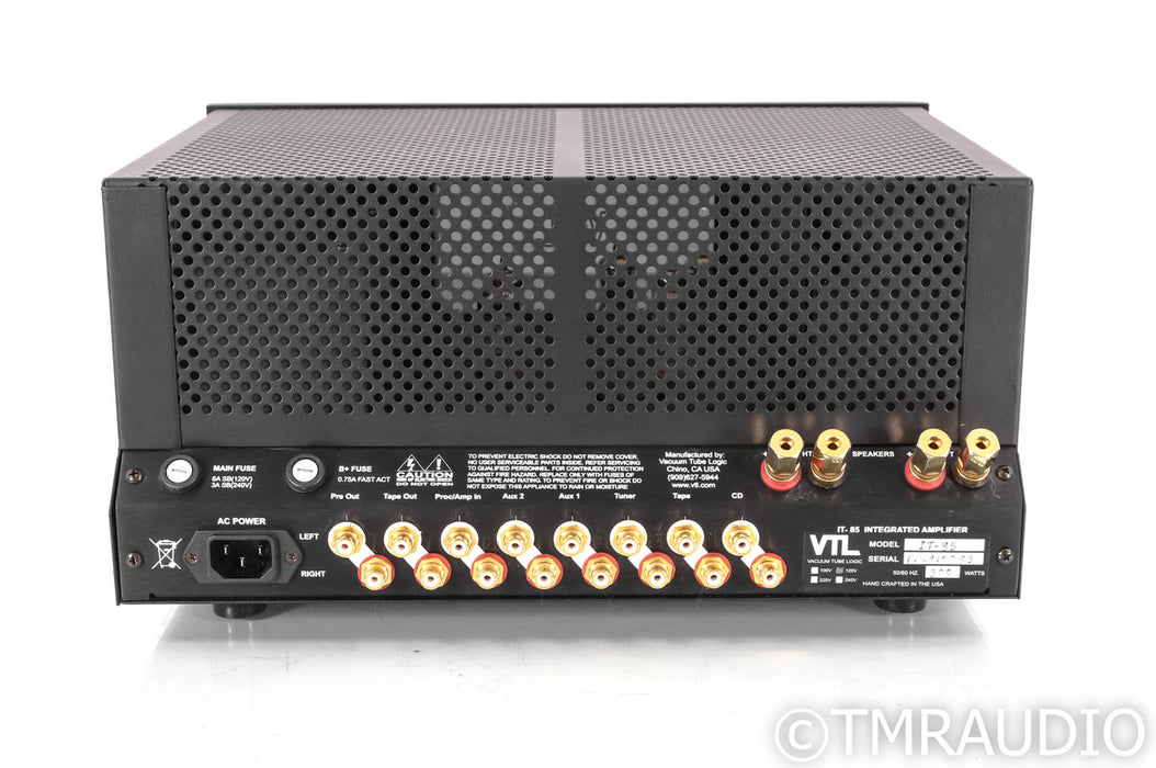 VTL IT-85 Stereo Integrated Tube Amplifier; Remote; Black; IT85