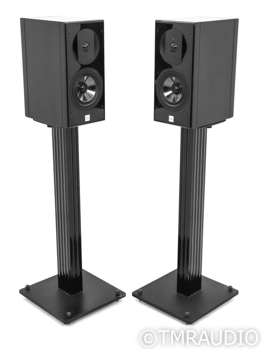 Vienna Acoustics Haydn Grand Bookshelf Speakers; Gloss Black Pair; Stands