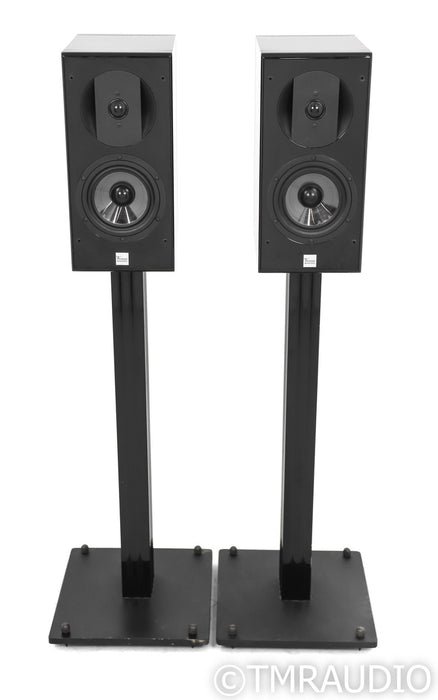 Vienna Acoustics Haydn Grand Bookshelf Speakers; Gloss Black Pair; Stands