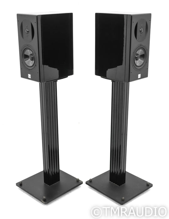 Vienna Acoustics Haydn Grand Bookshelf Speakers; Gloss Black Pair; Stands