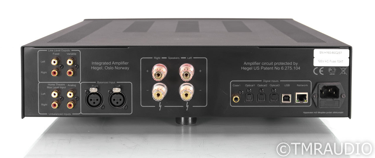 Hegel H160 Streaming Integrated Amplifier; H-160; Remote; Black